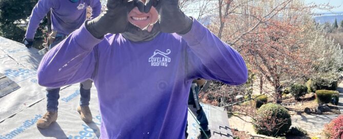 Loveland Roofing team installing a new roof