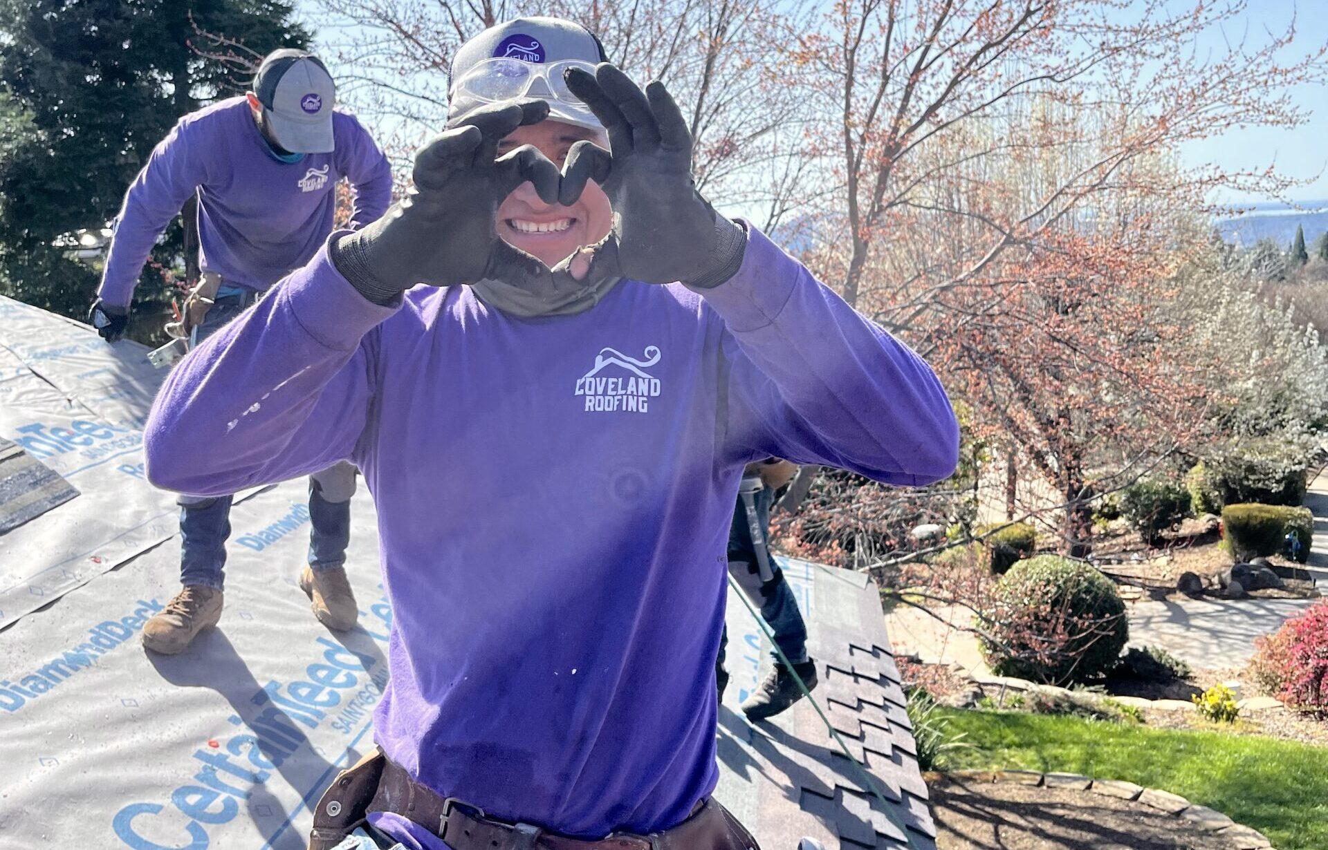 Loveland Roofing team installing a new roof