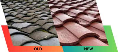 old vs new clay roof tiles